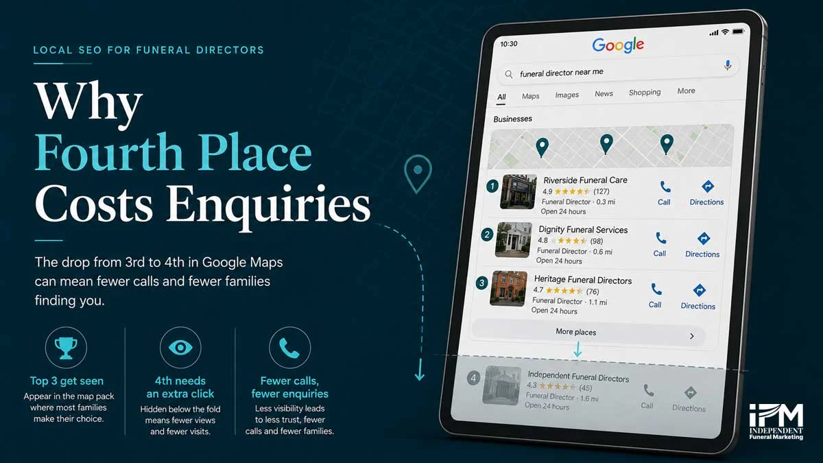Why Fourth Place Costs Enquiries for Funeral Homes and Funeral Directors