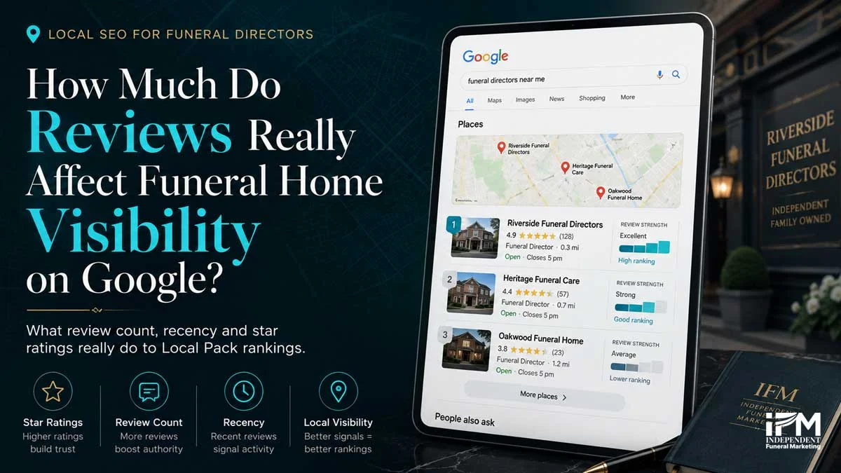 How Much Do Reviews Really Affect Funeral Home Visibility on Google?