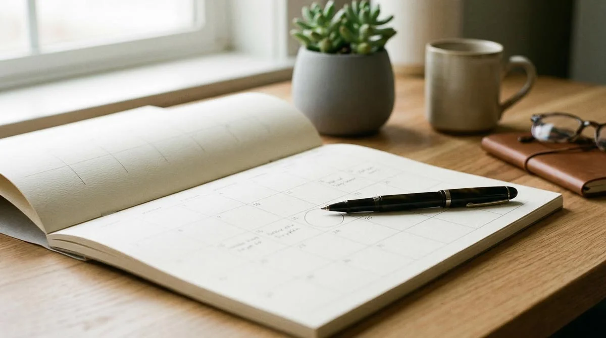 SEO results timeline chart for a funeral home showing progression from initial Google Business Profile setup through to stable Map Pack rankings and growing organic traffic over 12 months