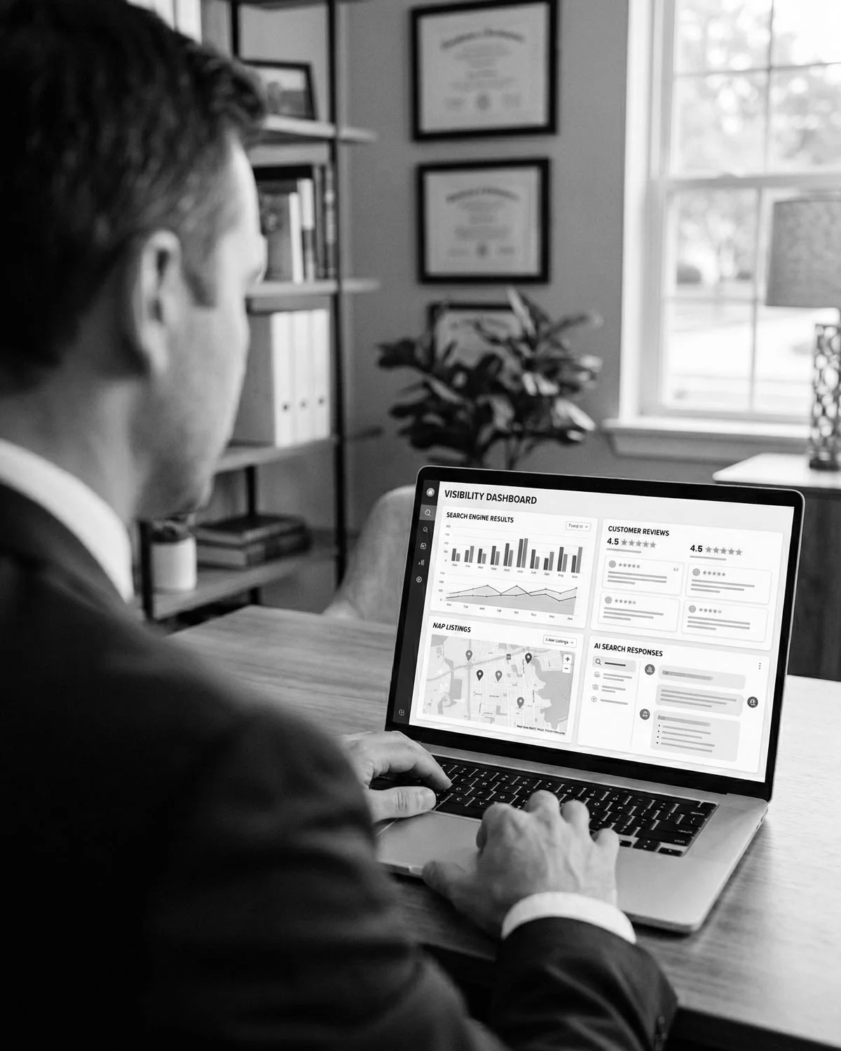 Independent funeral director digital visibility system across search engines and AI platforms