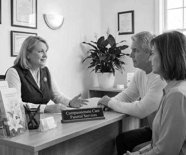 Independent funeral director competing with corporate funeral groups in local search results