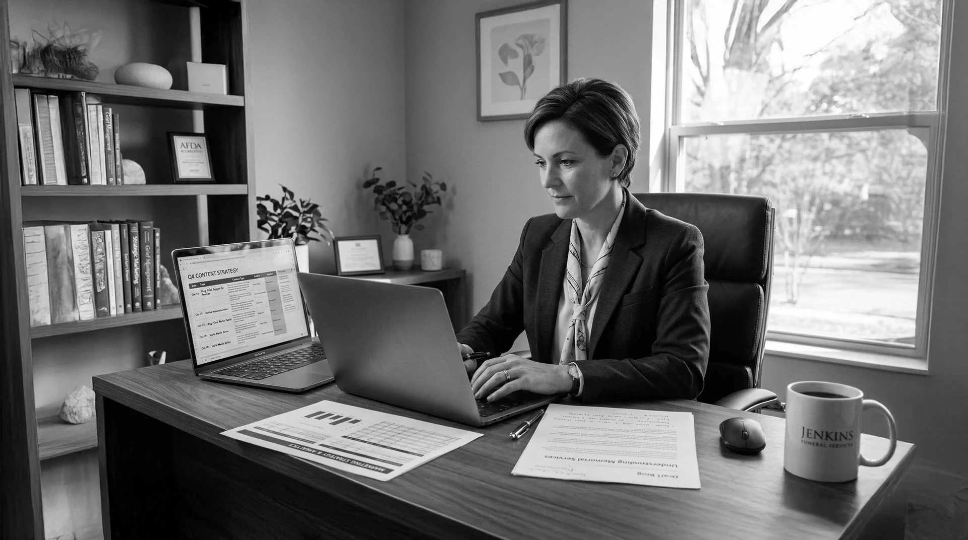 What structured content marketing looks like in practice for independent funeral homes