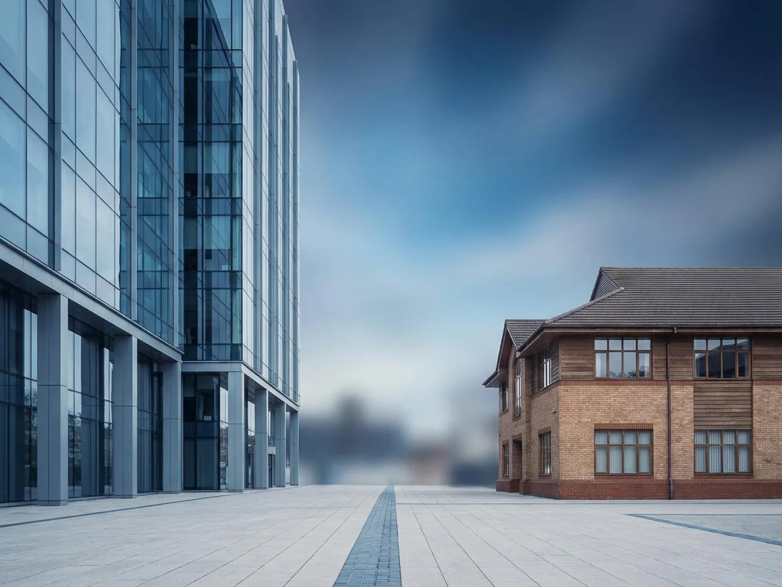 Concept image representing independent funeral homes competing with corporate chains in Google Maps through structured local SEO strategy.