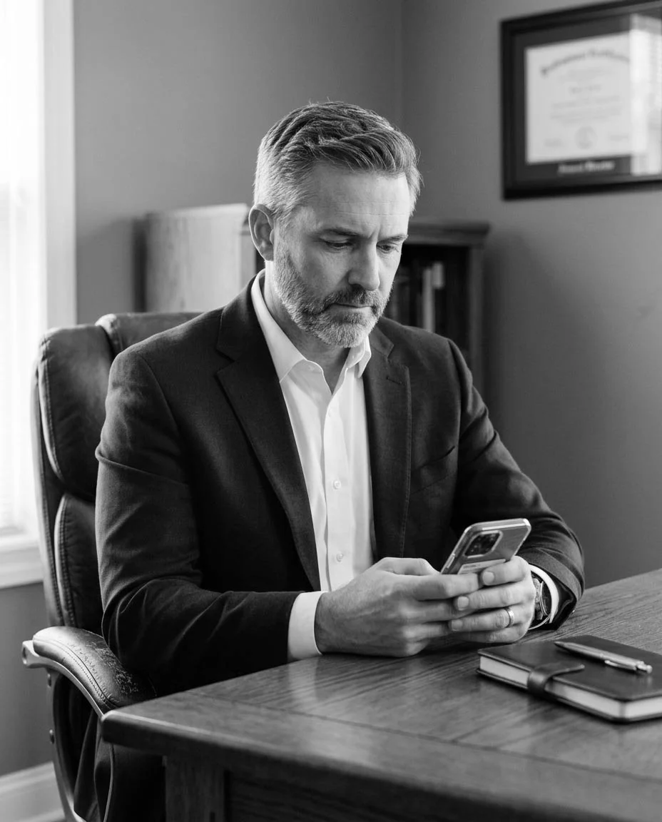 An independent funeral director reviewing his business enquiries, reflecting on a period of declining calls and reduced visibility.